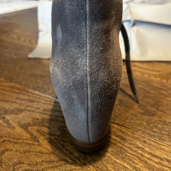 Prada Sport Scamosciato Ghiaia Suede Booties (Gray) - Picture 4 of 11